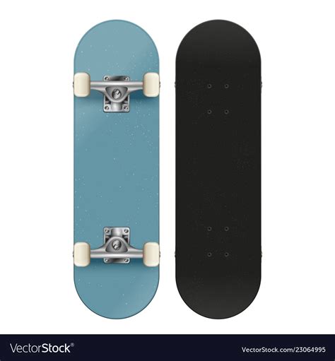 skateboard front and back