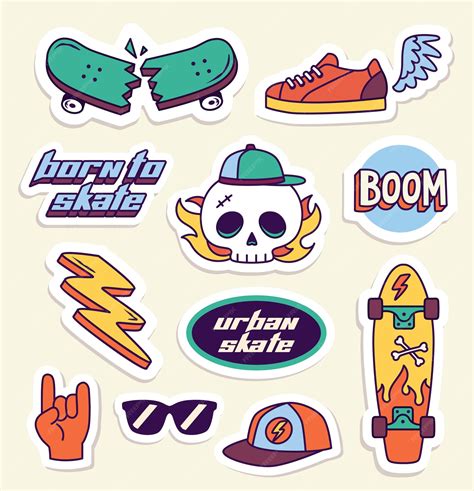 skateboard stickers