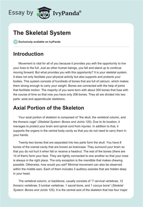 Skeletal System Essay High Quality Essay Writing From Skeletal And Muscular System Worksheet Answers - Skeletal And Muscular System Worksheet Answers