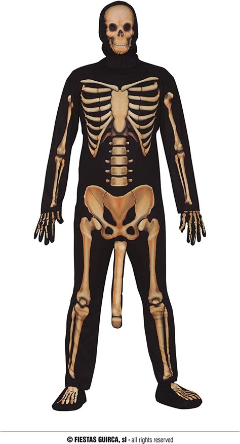 Skeleton costume with dick