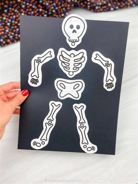 skeleton craft template for kids