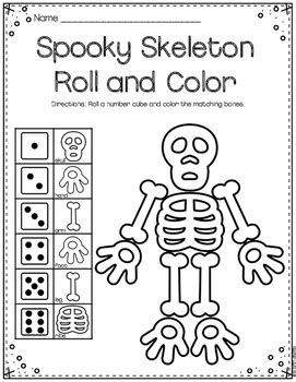 Skeleton Kindergarten Teaching Resources Teachers Pay Teachers Tpt Skeleton Worksheets For Kindergarten - Skeleton Worksheets For Kindergarten