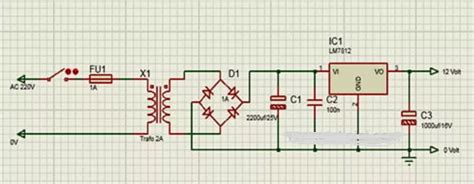 SKEMA POWER SUPPLY 12 VOLT CT - Trafo ct menjadi non ct || Power supply 5 amper tegangan single 2