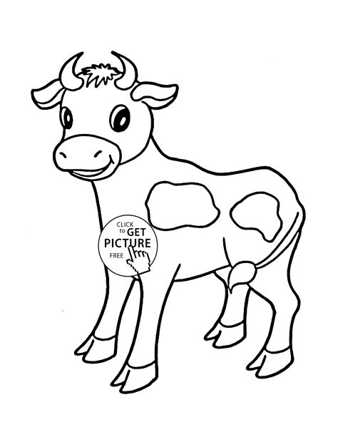 Sketch Of Cows Coloring Pages Kids Play Color Coloring Page Of Cows - Coloring Page Of Cows