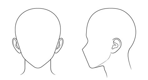 sketsa gambar kepala