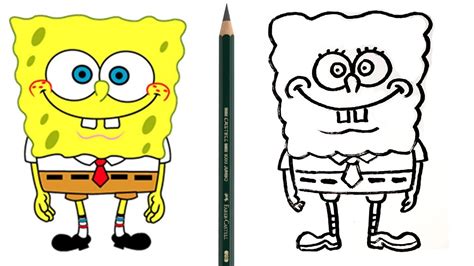 SKETSA SPONGEBOB 🏚️ Menggambar sketsa kartun spongebob dan patrick