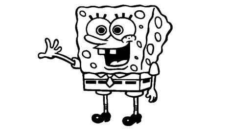 SKETSA SPONGEBOB - Sketsa Spongebob Lucu Gambar PNG | File Vektor Dan PSD