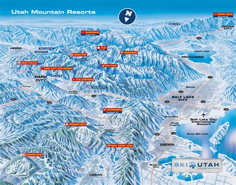 ski utah map