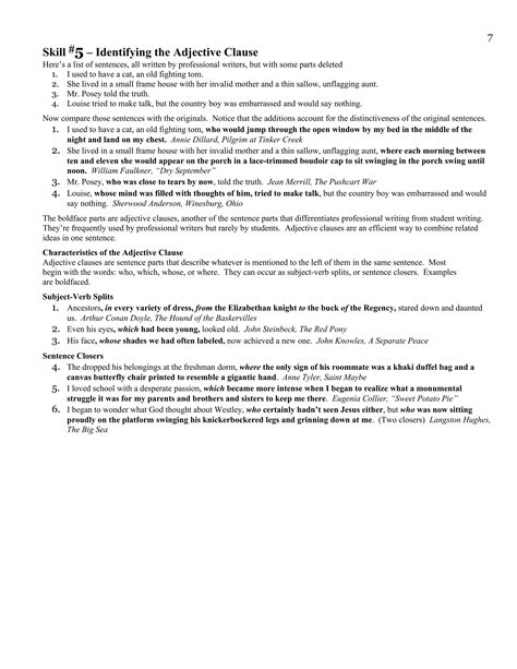 Skill 5 Adjective Clause Pratice 1 Answers
