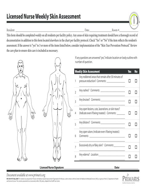Skin Assessment Documentation