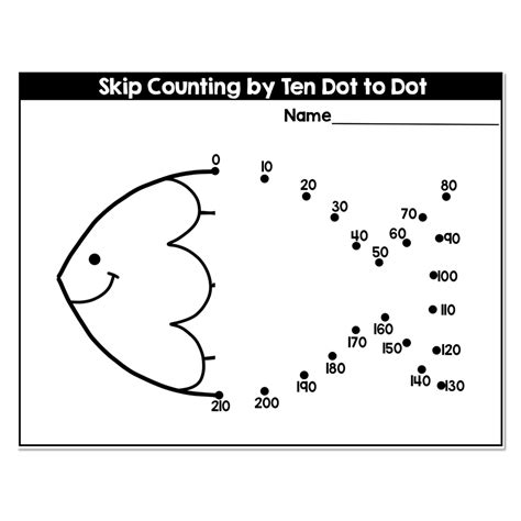 Skip Count By 10 Connect The Dots Coloring Skip Counting Dot To Dot - Skip Counting Dot To Dot