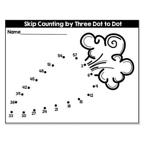 Skip Count By 3 Connect The Dots Coloring Skip Counting Connect The Dots - Skip Counting Connect The Dots