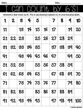 Skip Counting By 6s Super Teacher Worksheets Complete Skip Counting Series - Complete Skip Counting Series