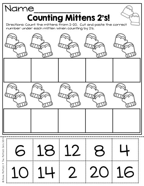 Skip Counting Cut And Paste Worksheets For Kindergarten Skip Counting For Kindergarten - Skip Counting For Kindergarten