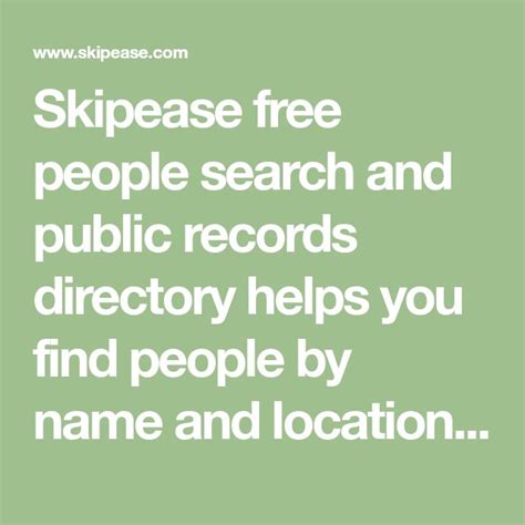 Download Skipease People Finder 