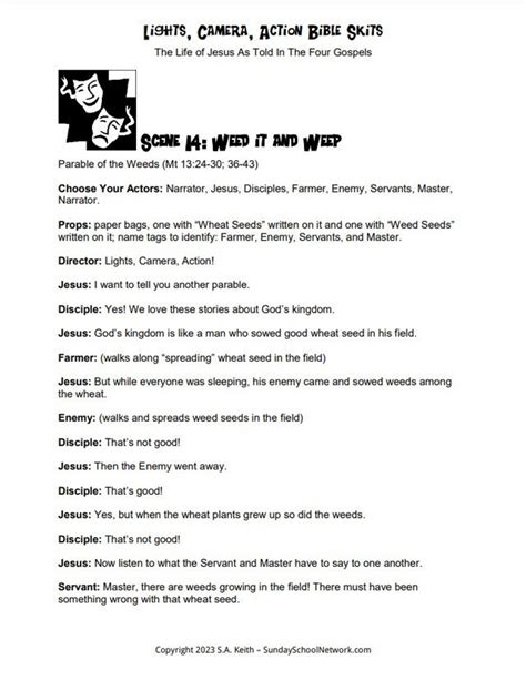 skits about god love