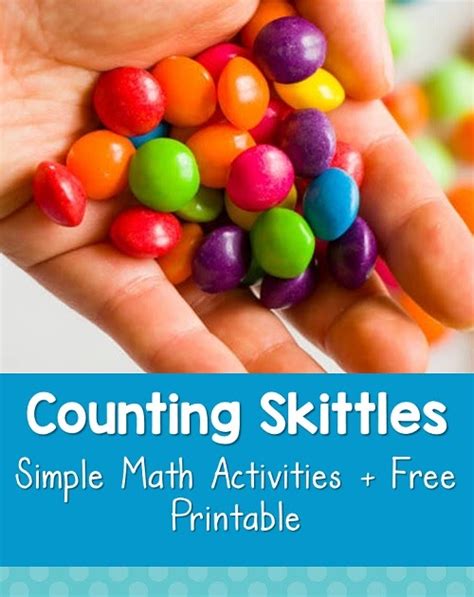 Skittle Math Count And Graph With Free Printables Skittles Math Worksheets - Skittles Math Worksheets