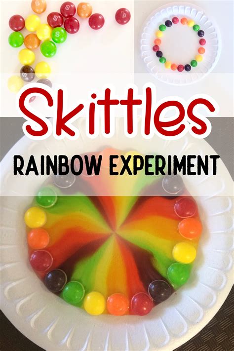 Skittles Rainbow Experiment Science Activities For Kids Rainbow Science Experiment For Kids - Rainbow Science Experiment For Kids