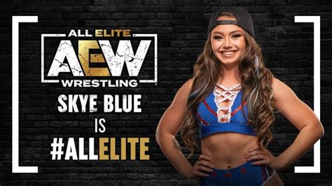 sky blue aew sexy