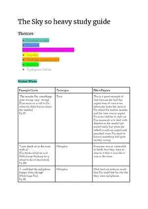 Read Sky Science Study Notes 