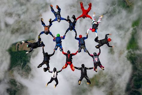 skydiving nude