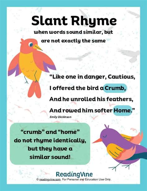 Slant Rhymes