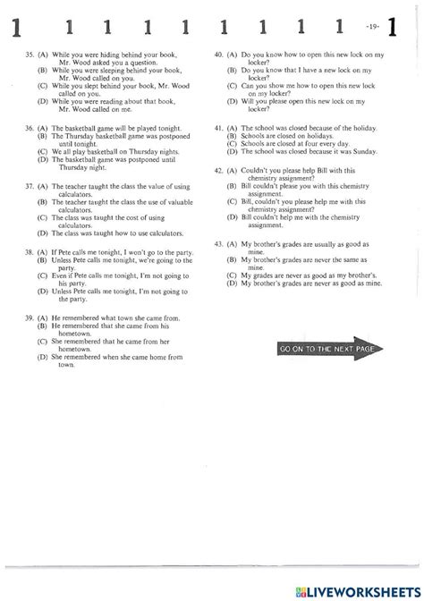 slep test form 5 questions and answer