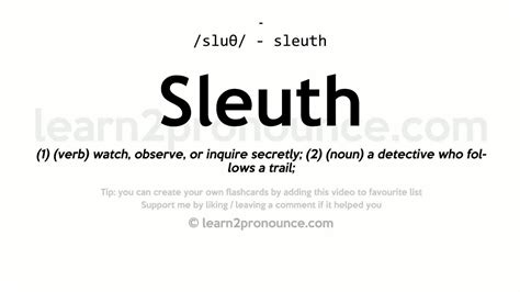 Sleuth Pronunciation