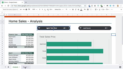 slicer in google sheet YouTube