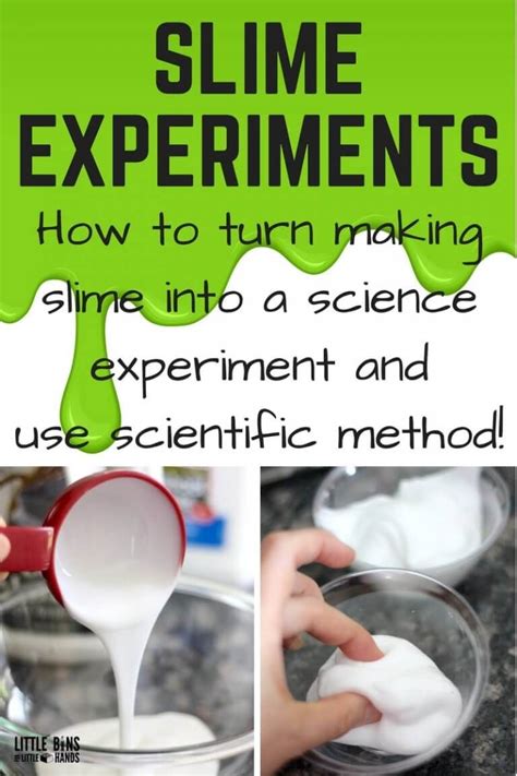 Slime Science Fair Project Little Bins For Little Slime Experiment Worksheet - Slime Experiment Worksheet