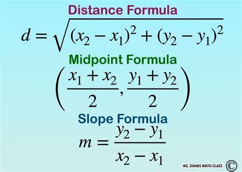slope distance and midpoint embedded assessment 3