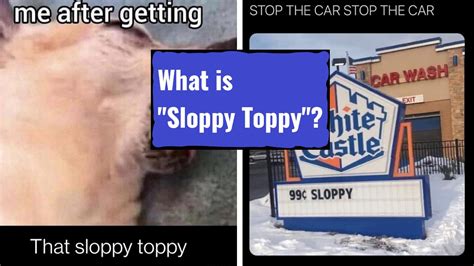 Sloppy toppy meaning