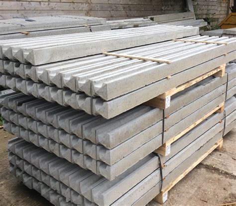 slotted concrete fence posts Array