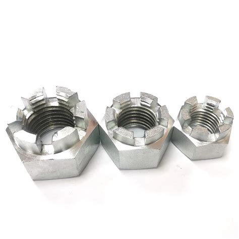 slotted hex nut 