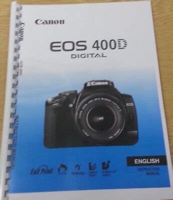 Full Download Slr Digital De Canon Eos 400D Camera User Guide 