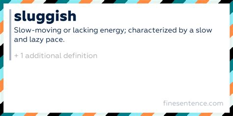 Sluggish Meaning
