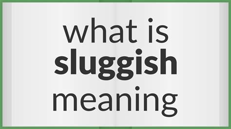 Image related to sluggish-meaning