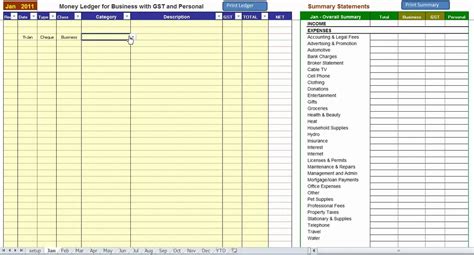 Small Business Gst Spreadsheet