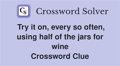 small glass jar Crossword Clue Wordplays.com