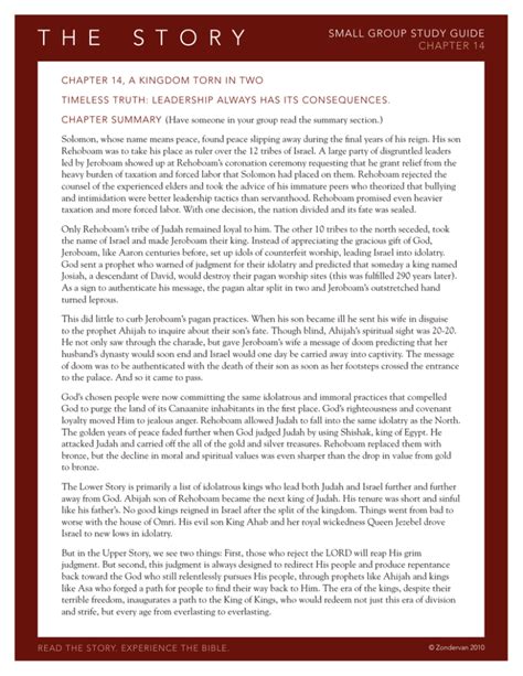 Small Group Study Guide Chapter 23