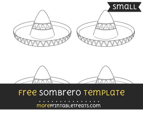 small mexican sombrero template