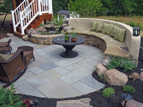 Small Patio Seating Stone