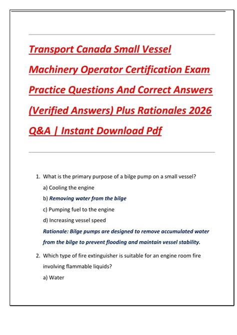 small vessel machinery operator examination study guide pdf book