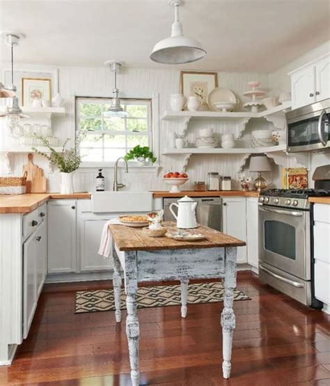 Small White Country Kitchens