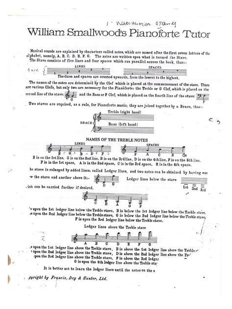 Smallwoods Pianoforte Tutor