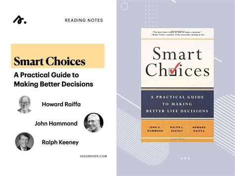 Smart Choices A Practical To Making Better Decisions