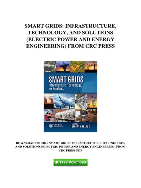 smart grids infrastructure technology and solutions electric power and energy engineering
