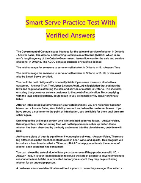 Download Smart Serve Quiz 3 Answers 