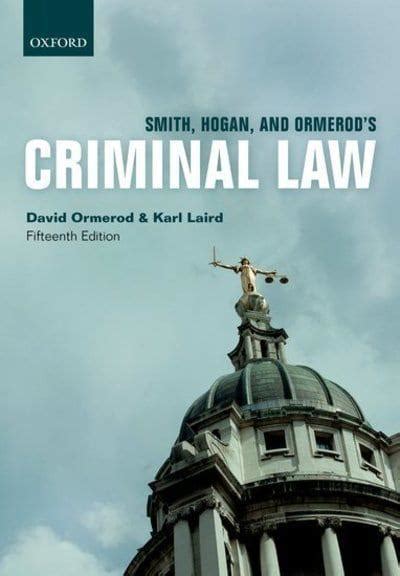 Read Online Smith And Hogan Criminal Law Cases And Materials 