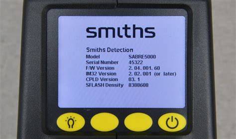 smiths detection technical information sabre 4000